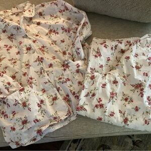 Victorias Secret country cottage cotton pjs large floral